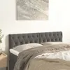 vidaXL Testiere 2 pz. Velluto grigio scuro 80x7x78/88 cm Anteprima dell’immagine prodotto 2