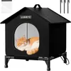 Outdoor Katzenhaus, Robustes 4-Jahreszeiten Katzenhäuschen Produktbild-Vorschau 1