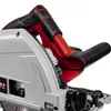 A close-up view of the handle and depth adjustment mechanism of a circular saw. Produktbild-Vorschau