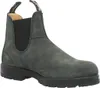 A single gray leather boot is shown against a white background. Voir les images du produit