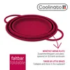 Coolinato faltbares Silikon-Sieb 24 cm rot Produktbild-Vorschau 3