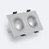 Downlight Einbaustrahler Eckig Schwenkbar GU10 6W Schnitt Produktbild-Vorschau 2