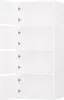 A white cabinet with four doors, all of which are open, revealing empty shelves inside. Náhľad obrázku produktu
