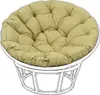 A papasan chair cushion on a white papasan chair frame. Produktbild-Vorschau