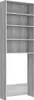 vidaXL Waschmaschinenschrank Grau Sonoma 64x24x190 cm Produktbild-Vorschau 1