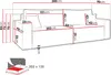 MIRJAN24 Sofa Karl Cord, Couch, Schlafsofa mit zwei Produktbild-Vorschau 7