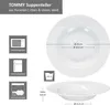 6er Set Tommy Suppenteller weiß 200ml Porzellan 6 Pers. Produktbild-Vorschau 6