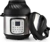 A close-up studio shot of an Instant Pot Duo Crisp Multikocher with its lid open. Produktbild-Vorschau