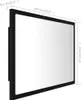 vidaXL LED-Badspiegel Schwarz 60x8,5x37 cm Acryl Produktbild-Vorschau 8