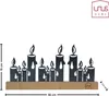 UNUS Deko Kerzen Metall-Silhouette Schneeoptik, Produktbild-Vorschau 2