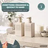Set di 2 dispenser per sapone eluno, con superficie effetto Anteprima dell’immagine prodotto 2