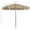 The Living Store Strandschirm Taupe 200x125 cm Produktbild-Vorschau 8
