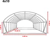 Fóliovník TOOLPORT 4x10 m, stabilní a odolný, fólie z PE s Náhled obrázku produktu 2