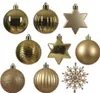 DECORIS Weihnachtskugeln Mix 023921 bruchfest gold 40St Voir les images du produit 1