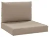 vidaXL Palettenkissen 2-tlg. Taupe Oxford-Gewebe Produktbild-Vorschau 1