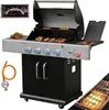 Vaiko Gasgrill 4 Edelstahl Brenner + 800°C Infrarot Keramik Produktbild-Vorschau 12