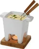 Elegancki zestaw do fondue mini z podgrzewaczem, biały Podgląd zdjęcia produktu 16