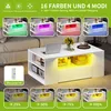 LED Couchtisch mit 2 Schubladen, Wohnzimmertisch Sofatisch, Produktbild-Vorschau 5