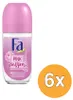 6x Fa Deo Roll-on Women - Pink Passion 50 ml Produktbild-Vorschau 2