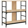 The Living Store Bücherregal Sonoma-Eiche 78,5x33x82 cm Produktbild-Vorschau 7