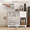 Credenza Moderna Buffet 100x40x78 cm con 2 Cassetti e 2 Anteprima dell’immagine prodotto 4