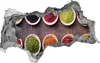 Selbstklebender Loch-3D-Aufkleber 95x73 cm bunte Gewürze Produktbild-Vorschau 1