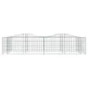 vidaXL Letto rialzato in gabbioni con arco alto 200x100x50 Anteprima dell’immagine prodotto 3