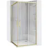 Sprchovací kút REA CITY BRUSH GOLD 90x90 Náhľad obrázku produktu 1