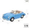 Bburago Porsche 356B Cabriolet 1961 modrá 1:18 Anteprima dell’immagine prodotto 13