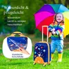 2tlg. Kinderkoffer + Rucksack aus Kunststoff Kindertrolley Produktbild-Vorschau 5