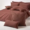 HOMESCAPES Taie d'oreiller densité 200 fils chocolat, 40 x Voir les images du produit 4