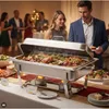 Chafing Dish 11L Speisenwärmer aus Edelstahl Buffetwärmer Produktbild-Vorschau 3