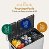 CASABEL Poubelle Tri Sélectif 3x20L, Acier Inox Chrome, Voir les images du produit 6
