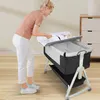 Babybett mit Wickeltisch 6-stufig verstellbares Produktbild-Vorschau 2