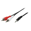 LogiLink 1x3.5mm - 2xRCA, 1.5m, 3.5mm, 2 x RCA, Nickel Produktbild-Vorschau 2