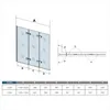 AICA 120cmx140cm Badewannenaufsatz 6mm NANO ESG-glas Produktbild-Vorschau 4