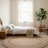 Jute-Teppich Rund Ø70cm Natur fuer Wohnzimmer und Produktbild-Vorschau 3