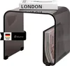 eluno 2in1 Beistelltisch aus schwarz-transparentem Acryl Produktbild-Vorschau 1