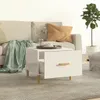 vidaXL Couchtisch Hochglanz Weiß 50x50x40 cm Holzwerkstoff Produktbild-Vorschau 3