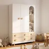 Kinderkleiderschrank 'Vaarentaa' mit 2 Türen 4 Schubladen Produktbild-Vorschau 5