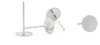 Vintageparts Ohrstecker-Rohlinge 316 Edelstahl 6 mm Produktbild-Vorschau 3