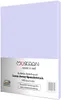 A folded bedsheet on a white and light purple background. Produktbild-Vorschau