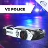 Autobett V2 POLICE Kinderbett 90x200 Schwarz/Weiß mit Produktbild-Vorschau 2