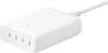 A white Belkin power adapter with two outlets and a power cord. Voir les images du produit