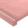 vidaXL Kopfteile Rosa 180x5x78/88 cm Samt Produktbild-Vorschau 4