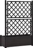 vidaXL květináč s mříží 100x43x142 cm PP antracitový Náhled obrázku produktu 6