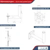 PremiumX 35cm Wandhalter Aluminium SAT ALU Halterung mit Produktbild-Vorschau 4