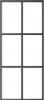 vidaXL Schiebetür ESG-Glas und Aluminium 90x205 cm Schwarz Produktbild-Vorschau 3