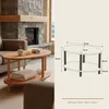 Beistelltisch Oval Eiche 2 Ablagen 70x44 cm Sofatisch Produktbild-Vorschau 3
