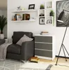 Kommode AKORD K60 Weiß 60 cm 3 Schubladen Front Graphitgrau Produktbild-Vorschau 6